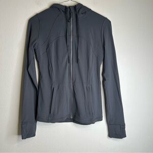 Lululemon Hooded Define Jacket *Nulu Graphite Grey Size 8